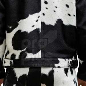 Veste en cuir de vache véritable pour homme, décontractée, d'hiver, avec fermeture éclair sur le devant, personnalisée, en cuir de vache véritable, avec séchage rapide écologique pour adultes - Product Image 5