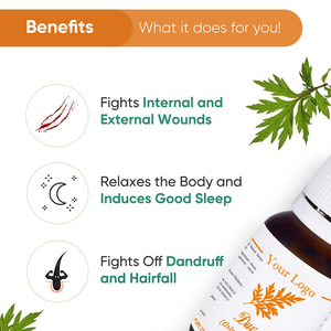 Davana tinh dầu chất lượng tốt nhất tinh khiết mỹ phẩm lớp Artemisia pallens hơi nước cất dầu ghi nhãn tư nhân hương liệu - Product Image 3