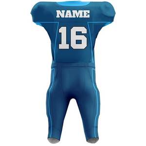 ชุดฟุตบอลอเมริกันแขนสั้นระบายอากาศแบบซับลิเมชั่นล่าสุด ออกแบบเองได้ ผลิตในปากีสถาน - Product Image 3