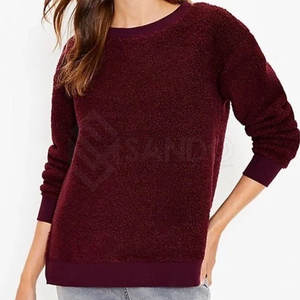 Sweatshirts en molleton Sherpa pour femmes de haute qualité OEM Style décontracté respirant pour l'hiver Vente en gros - Product Image 1