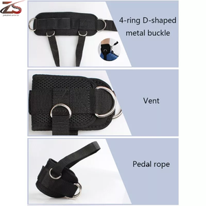 Correas de tobillo ajustables para gimnasio, entrenamiento físico con logotipo personalizado hecho en Pakistán - Product Image 2