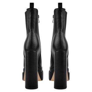 2025 Hot Bán dây kéo chunky gót mắt cá chân khởi động ưa thích phụ nữ nền tảng khởi động - Product Image 4