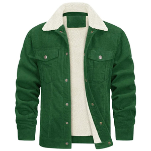 Chaqueta Bomber Personalizable para Hombre, con Cuello Alto, Relleno de Algodón, Tela de Lona, con Decoración de Logotipo Personalizado - Product Image 2