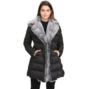 OEM 2023 New Arrival <b>Winter</b> <b>Parka</b> Bubble Fashionable Button Closure Low MOQ Outwear Coat <b>Women</b> Puffer Jacket ODM Filled Cotton - Product Image 1