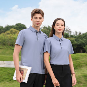 Chemises polo à séchage rapide pour hommes et femmes Vêtements de sport de golf unisexe avec logo personnalisé Short d'entraînement équestre solide à manches courtes - Product Image 1