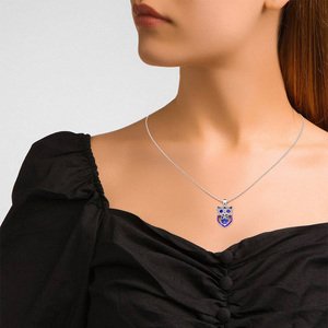 จี้สร้อยคอเงินแท้รูปนกฮูกคู่แม่ลูก "Jeulia Stay with You Mom and Baby Owl" - Product Image 6