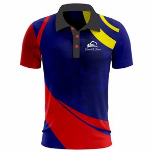 เสื้อโปโลผู้ชายเสื้อกอล์ฟพิมพ์โลโก้ได้ตามต้องการเสื้อยืดเปล่าพิมพ์ซับลิเมชันทำจากโพลีเอสเตอร์100% เสื้อยืดกอล์ฟสำหรับผู้ชาย - Product Image 1