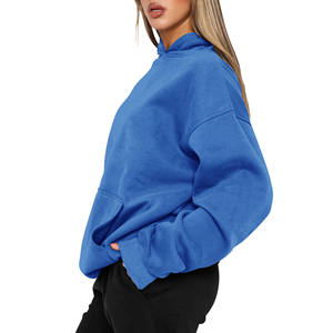 Femmes Color Block Patchwork Oversized Breathable Graphic Print Long Sleeve Loose Fit Pullover Casual Streetwear Top Sweatshirt - Product Image 5