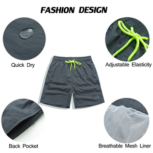 Wholesale <b>Stock</b> Men's Running Swim Shorts Custom Logo BSCI Basketball Shorts Polyester Beach Shorts Plus Size Printed Techniques - Product Image 2
