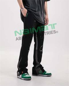 Nouvel arrivage de baggy en polaire Jogging en coton pour hommes Street Wear Tech Buttoned Custom Joggers Tearaway Pantalons Pantalons - Product Image 3