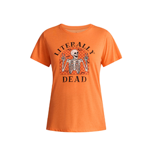 <b>Purple</b> Color Latest Design Stylish Casual Slim Fit Printed O Neck Women's T Shirts Plus Size Breathable Custom Logo Eco-Friendly - Product Image 3