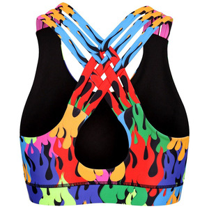 Sujetador Deportivo Personalizado para Mujer, Venta al por Mayor, Impresión por Sublimación, Absorbente de Sudor, Elástico, de Alto Impacto, Ropa Deportiva - Product Image 2