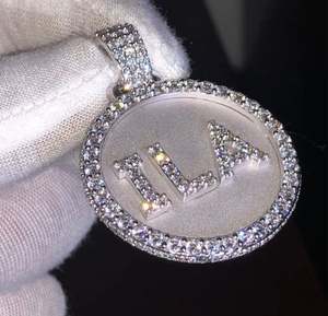 Personalizado de los hombres 3D brillante Buss joyería VVS Moissanite Pass Diamond Tester Iced Out Plated Charm colgante - Product Image 3