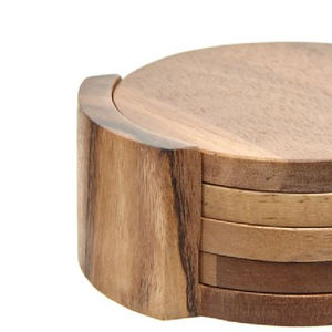 Direct Price Naturel Wooden Coaster Set Various Non <b>Slip</b> Waterproof High-Quality Wood <b>Mat</b> Table Use Bulk Supplies Buy India - Product Image 5