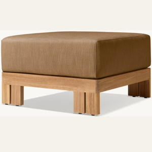 Ottoman Offre Spéciale en bois de teck de bonne qualité avec un style moderne distinctif pour une utilisation en intérieur avec coussin doux - Product Image 2