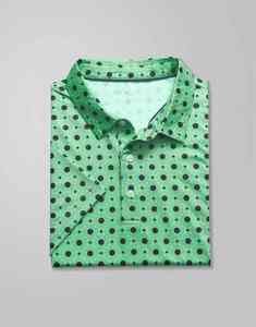 เสื้อโปโลสำหรับใส่ไปยิมฤดูร้อนของผู้ชายเสื้อโอเวอร์ไซซ์เข้ารูปแนววินเทจผ้าคอตตอนออร์แกนิกถักแบบปักสีพื้น - Product Image 3