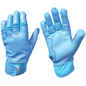 Guantes de bateo de béisbol de cuero Cabretta duraderos Guantes de entrenamiento deportivo Personalización Guantes de cuero genuino a precio razonable - Product Image 3