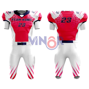 Uniformes de football américain pour jeunes de haute qualité Uniformes de football américain de compression de maillot en tissu polyester de haute qualité pour adultes - Product Image 1