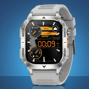 Montre connectée AK80 avec écran tactile AMOLED de 2,01 pouces, suivi de la fréquence cardiaque Bluetooth, étanche IP68, montre de sport d'extérieur - Product Image 6