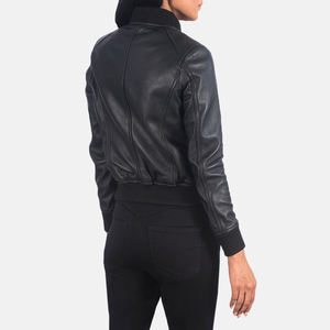 Chaqueta Acolchada de Cuero Genuino para Mujer, Corte Entallado, con Forro Suave, Diseño Elegante con Cremallera, Tejido Impermeable y Servicio OEM - Product Image 5