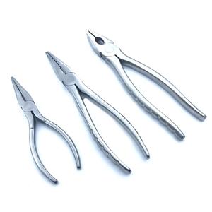 Orthopedic <b>Flat</b> <b>Nose</b> <b>Pliers</b> Serrated Jaws 20.5cm & 16cm Bone Forceps Pin Kirschner Wire Cutter Veterinary Orthopedic Instruments - Product Image 2