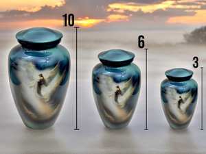 โกศบรรจุอัฐิรูปนางฟ้าโลหะสมัยใหม่ สำหรับบรรจุอัฐิมนุษย์ เป็นมิตรกับสิ่งแวดล้อม รับน้ำหนักได้ถึง 200 ปอนด์ ปรับแต่งขนาดได้ - Product Image 3