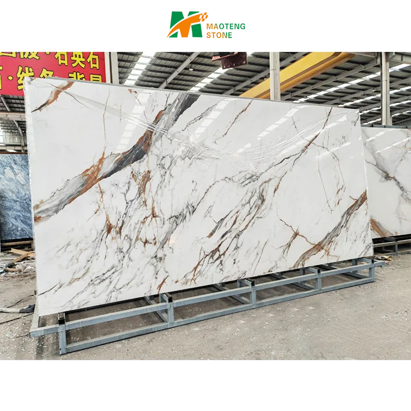 Đá Cẩm Thạch Nhân Tạo Bộ Sưu Tập Pegmatite Tấm Mỏng Bàn Ăn Nhà Bếp Màu Đen Tấm Tường Đá Thiêu Kết