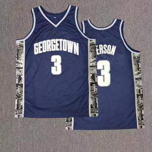 เสื้อบาสเก็ตบอลชายสีดำ รุ่น 3 ERESION ของ Micah Corporation Custom GEORGETOWN แบบระบายอากาศได้ดี พิมพ์ลายบนผ้าตาข่าย เหมาะสำหรับฤดูร้อน ทรงปกติ - Product Image 2