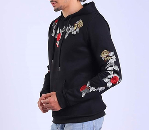 เสื้อฮู้ดดี้ปักโลโก้ตามสั่งสำหรับผู้ชาย ผ้าฝ้าย 100% ระบายอากาศได้ดี สีพื้น สวมใส่สบาย ลาย 3 มิติ มีกระเป๋า คุณภาพสูง สำหรับฤดูใบไม้ร่วง - Product Image 2