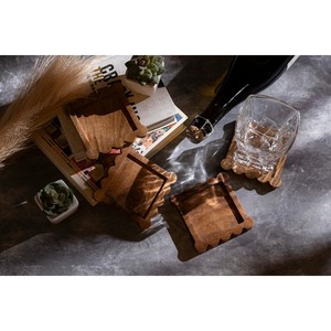 Ensemble de sous-verres de Style classique en forme d'octogone écologique en acier inoxydable de qualité supérieure - Product Image 2