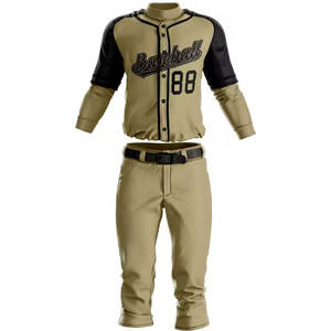Uniforme de baseball 2023 en polyester d'impression de logo personnalisé de haute qualité. - Product Image 1