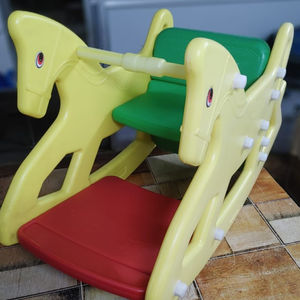 High Quality Durable Modern Baby Plastic Rocking <b>Chair</b> Rectangular Cross Back Manual <b>Recliner</b> Safety Indoor <b>Outdoor</b> Home Living - Product Image 2