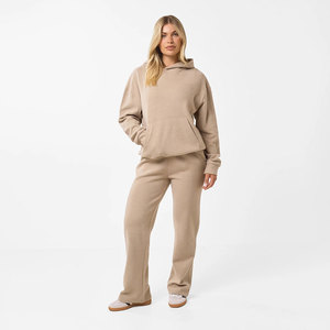 Wholesale <b>Womens</b> Tracksuit New Arrival Hoodie and Pants <b>Jogger</b> Set Custom Logo Private Label Casual Gym Outfit For Ladies - Product Image 3