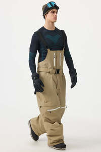 Pantalones de esquí para deportes de invierno OEM, ropa de nieve impermeable de ajuste personalizado con características ajustables, tela aislada y transpirable para exteriores - Product Image 2