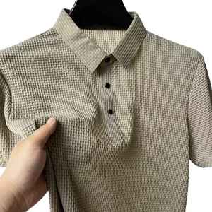 Satén informal personalizado para hombre para camisa de secado rápido de alta calidad de manga corta estilo Vintage diseño bordado en talla XL - Product Image 2