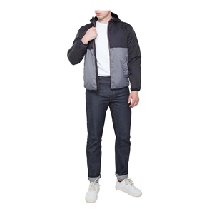 Veste coupe-vent en polyester pour homme sur mesure, veste en nylon à patchwork, fermeture éclair, jogging, veste coupe-vent en nylon de haute qualité - Product Image 3