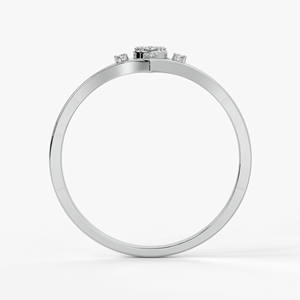 Bague en argent sterling 925 avec zircon en forme d'étoile, design géométrique élégant, bijoux pour femmes, cadeau, à porter tous les jours, pour les fêtes - Product Image 3