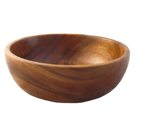 Bol à salade jetable en bois naturel écologique en gros pour la maison et les restaurants - Product Image 1