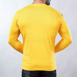 เสื้อยืดแขนยาวผู้ชาย ผ้าฝ้ายถักผสมใยไผ่ ระบายอากาศ แห้งเร็ว สีตามสั่ง บริการ OEM ปี 2023 - Product Image 4