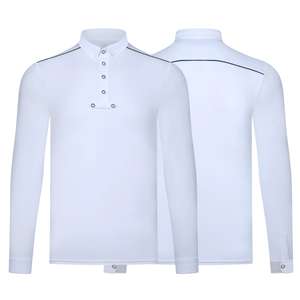 Camisas Ecuestres de Manga Larga con Cierre en el Cuello para Mujer, Ropa Ecuestre de Secado Rápido para Montar a Caballo - Product Image 3