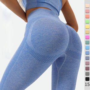 2026 Custom High-Waisted Elastic Waist Ankle-Length Gym <b>Yoga</b> <b>Pants</b> Solid Pattern OEM Leggings for <b>Women</b> Cheap Price Fitness <b>Yoga</b> - Product Image 3