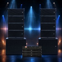 Ensemble de haut-parleurs DJ personnalisés DBK, double haut-parleur Line Array de 12 pouces avec amplificateur de subwoofer de 18 pouces pour les concerts d'église