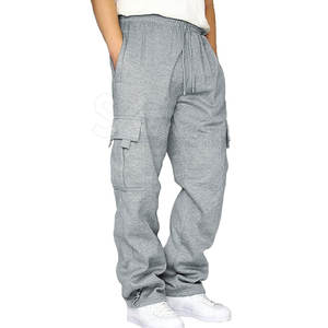 Múltiples bolsillos Hip Hop Hombres Cargo Pantalones de chándal Ropa al aire libre Cargo Sweat Pantalones ligeros - Product Image 1