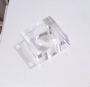 Servilleteros acrílicos transparentes de calidad superior con bordes cortados para bodas y decoraciones de mesa de restaurante - Product Image 4