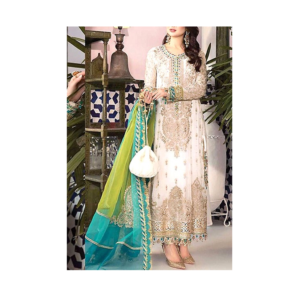 white christmas dresses Dilara Kundan Set