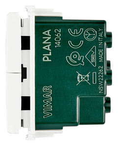 Interruptor Modular Vimar 10A de Doble Botón Pulsador Entrelazado Blanco 1P NO+NO IP20 250V para Persianas Enrollables y Estores Motorizados - Product Image 2