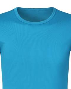Camiseta Deportiva Azul Cielo para Hombre, Cuello Redondo, Manga Corta, Transpirable, Secado Rápido, Poliéster, para Gimnasio, Entrenamiento, Logotipo Personalizado OEM - Product Image 4