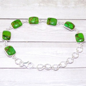 Venta al por mayor clásico sólido 925 plata esterlina turquesa piedra preciosa hecha a mano pulsera de plata fina joyería de plata esterlina - Product Image 3