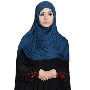 Jilbab muslim wanita warna premium wanita polos sifon syal jilbab syal untuk wanita desain mode baru Islam klasik Muslim H