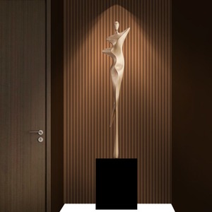 Objet de table en métal élégant Sculpture de table de designer unique Accent décoratif contemporain ajoute de l'énergie artistique - Product Image 4